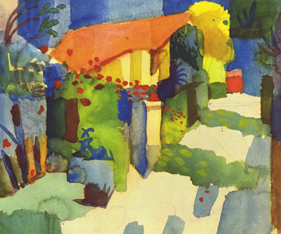 House in the Garden August Macke